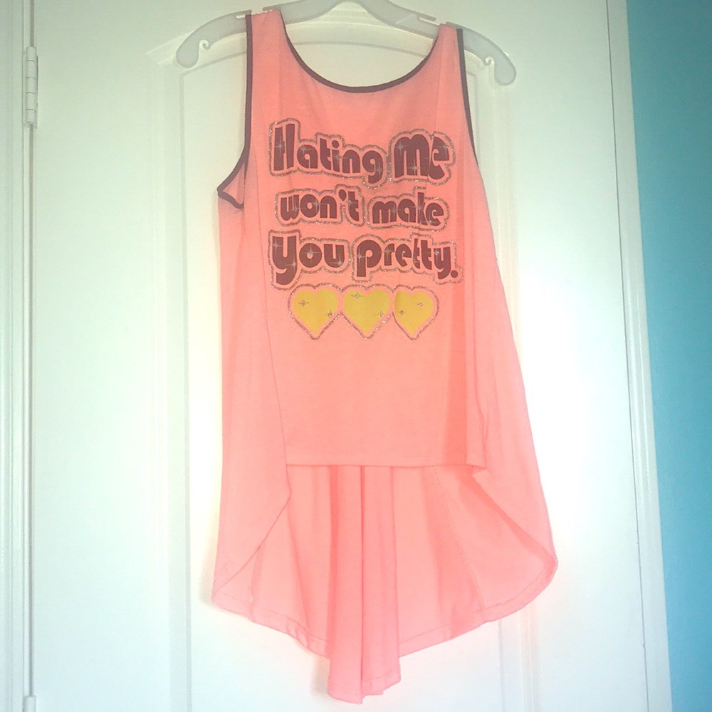 High low graphic tee